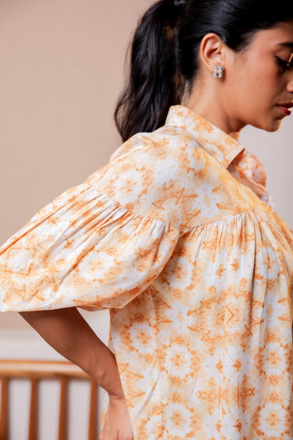 Drop Shoulder Blooming Shirt